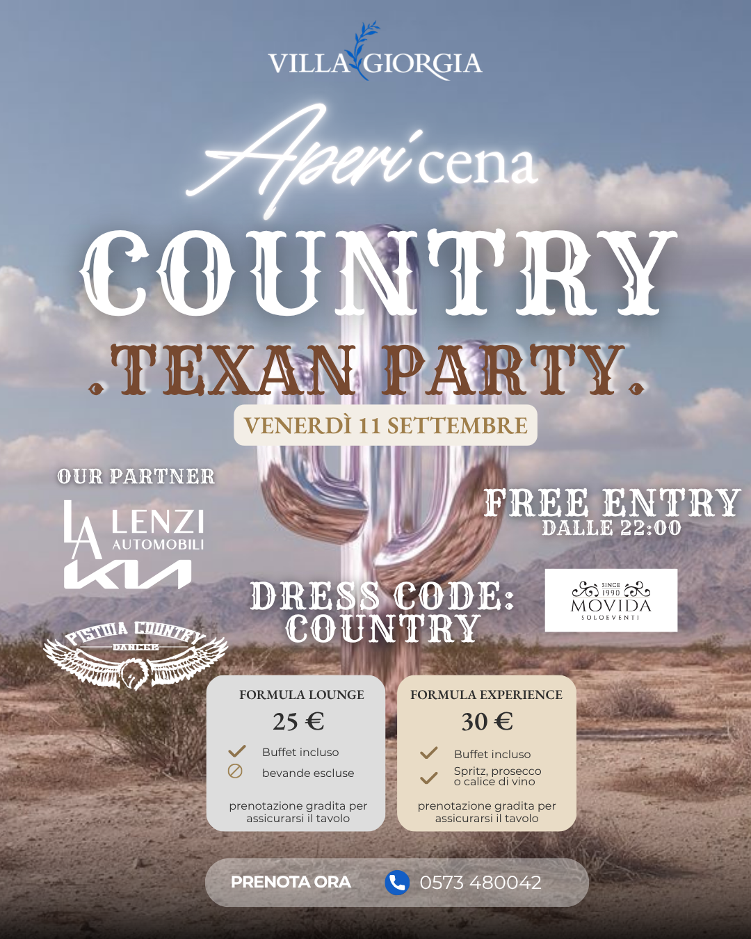 Texan Party venerdì 11 settembre